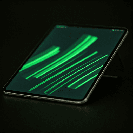 Tablet screen with markup